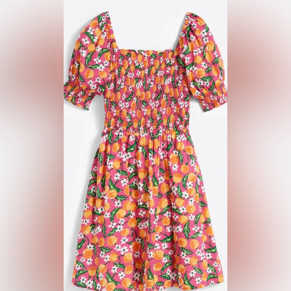 Draper James Cam Smocked Dress in Orange Blossom